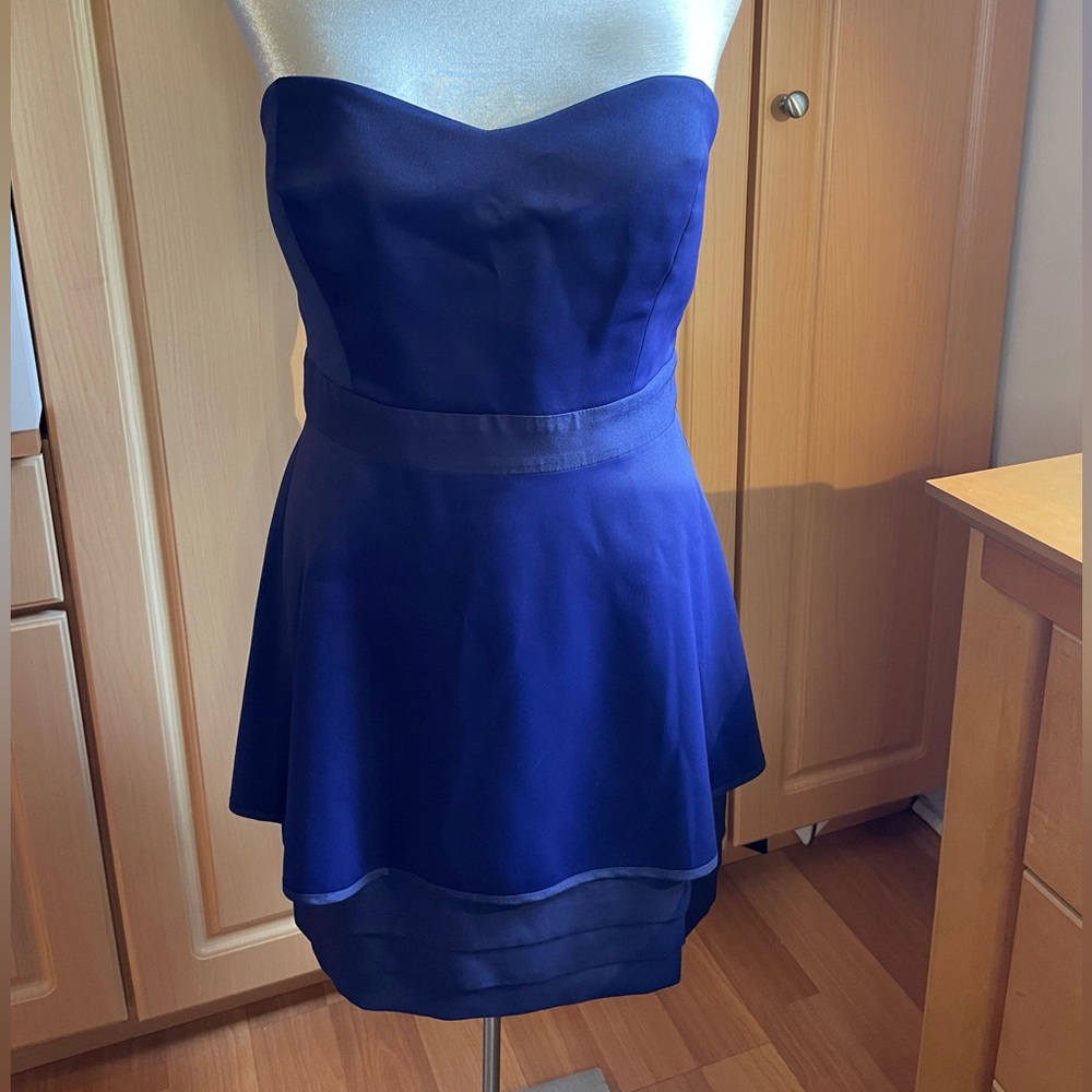 Bcbgeneration Purple Strapless Pleated Dress - image 4